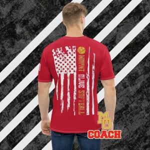 23FCS5 - Coach MO Softball Flag (Sublimation - Red)