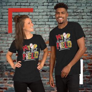 Baseball/Softball “My Heart” Unisex T-Shirt