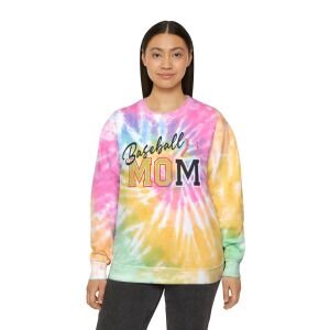 MO Baseball Mom Tie-Dye Sweatshirt