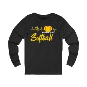 Softball Long Sleeve Tee - Born to Play Softball
