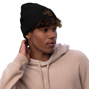 MO Black Sail Ribbed Knit Beanie