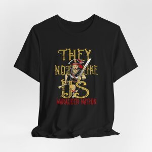 Marauder Nation Lady Pirate Tee – 'They Not Like Us' Graphic Shirt