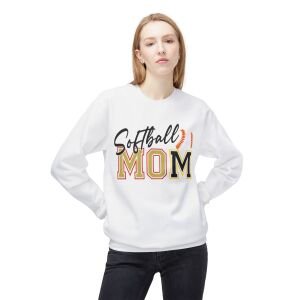 MO Softball Mom Fleece Sweatshirt