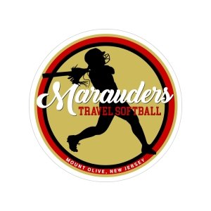 Mount Olive Travel Softball Outdoor Sticker - Durable Round Vinyl Decal for Fans and Players
