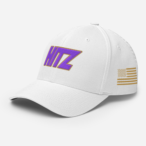 Hitz Closed Back Cap - Purple/Gold (White)