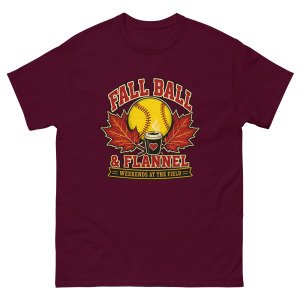 Fall Ball & Flannel Softball Unisex Tee